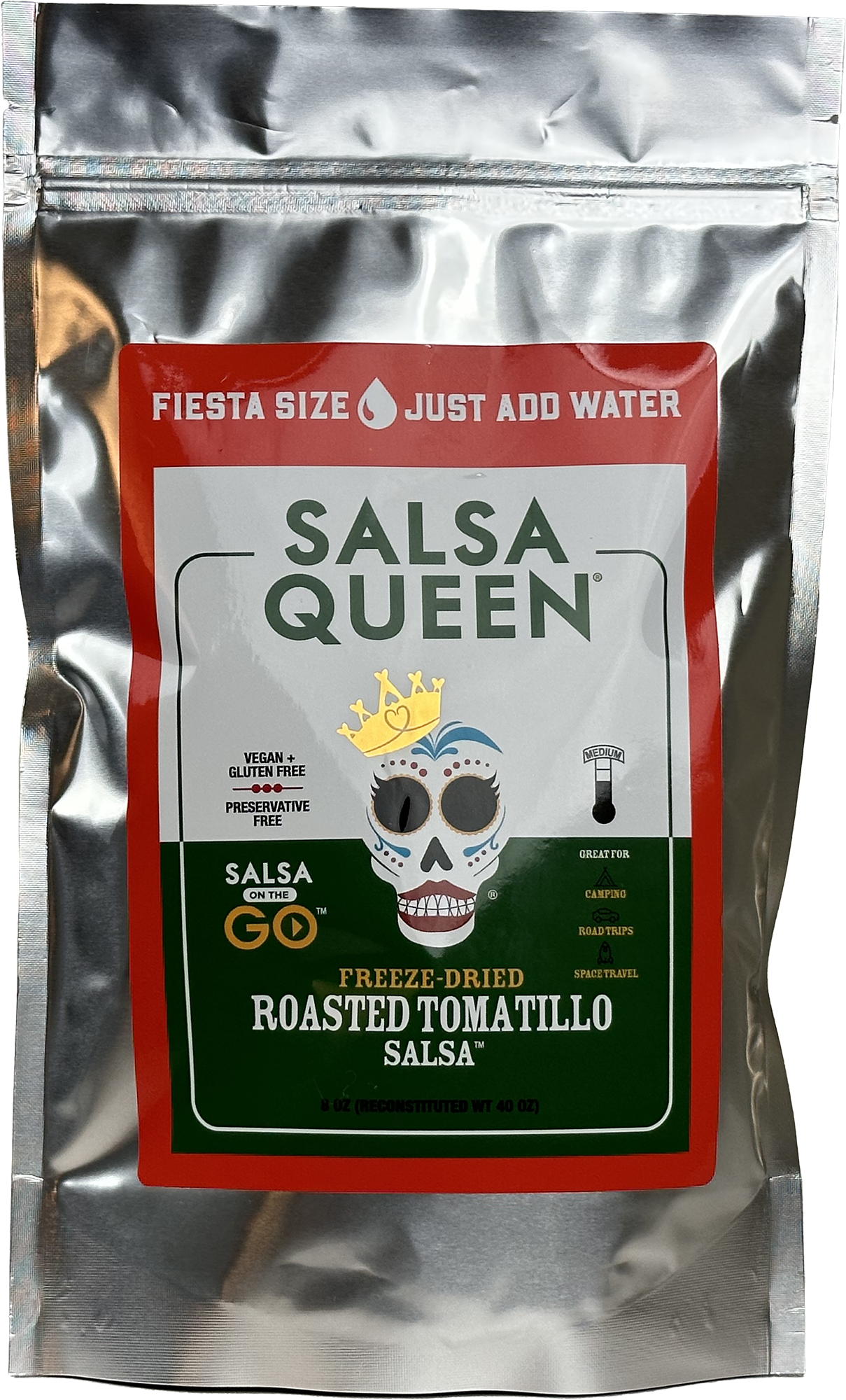 Roasted Tomatillo Fiesta Size | Big 8oz Zesty Flavor – Salsa Queen