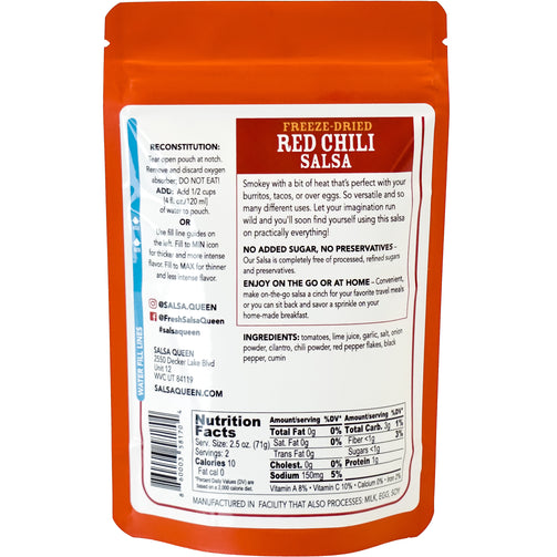 10-Case Pack - Freeze-Dry Red Chili - Salsa Queen